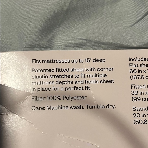 Room Essentials Microfiber Sheet Set in Light Blue - Picture 6 of 6